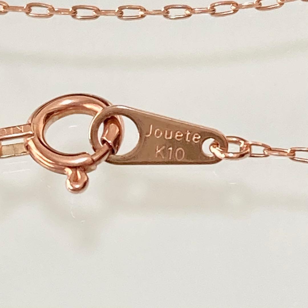 ジュエッテ K10PG ダイヤ ブレスレット スライドチェーン ピンクゴールド