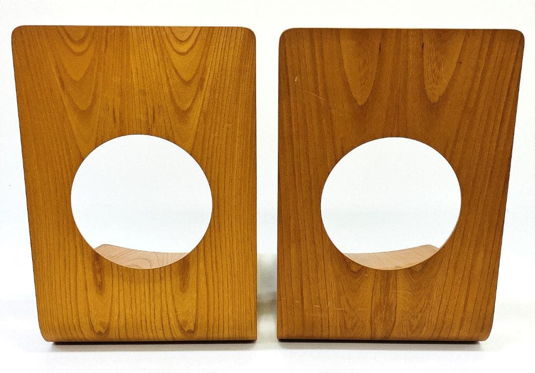 Tendo 天童木工 座椅子 2脚セット 藤森健次 曲げ木 ケヤキ板目 曲木⑭