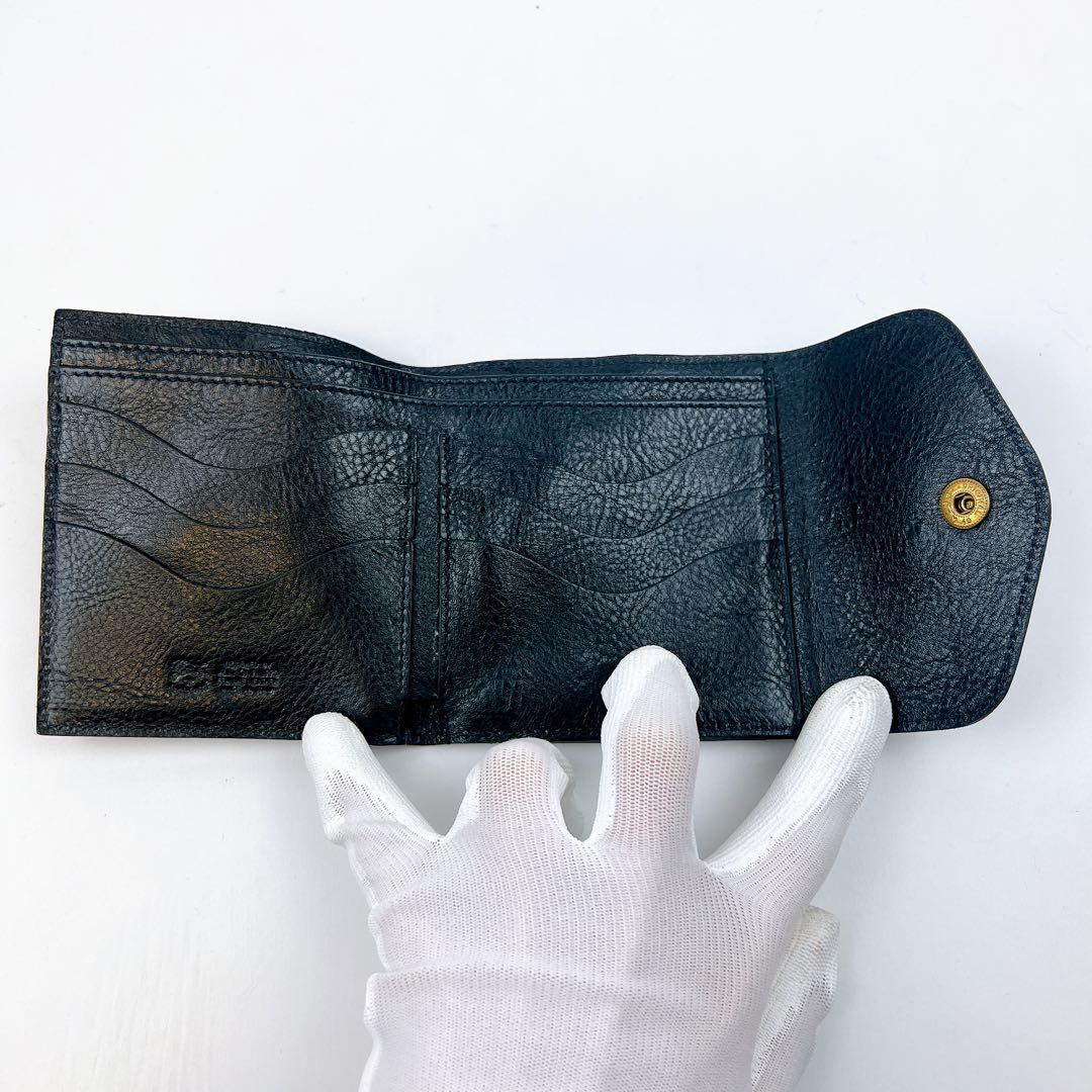 【未使用保管品】 ILBISONTE イルビゾンテ 折り財布 がま口 ブラック