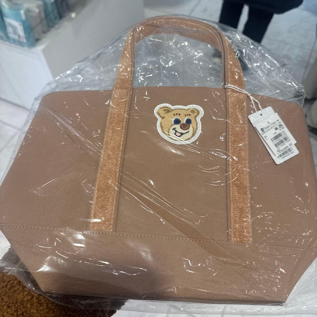 ラブラリーバイフェイラー オールドテディトートバッグ小 ベージュ