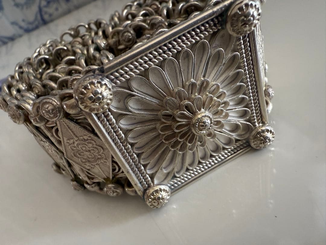 925シルバー 手工芸品 約80cmのベルト