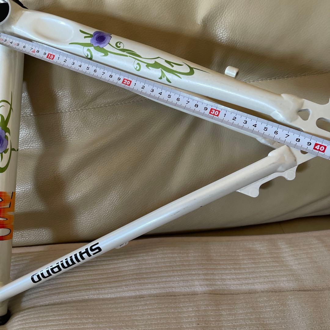 CSK ロードバイクフレーム 花柄デザイン