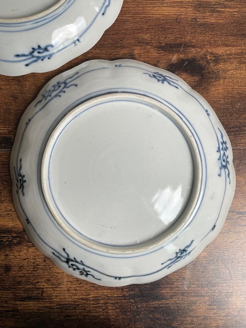 明治期 古伊万里 赤玉鯉滝上り図　大皿10客 中皿/七寸皿/お皿/アンティーク