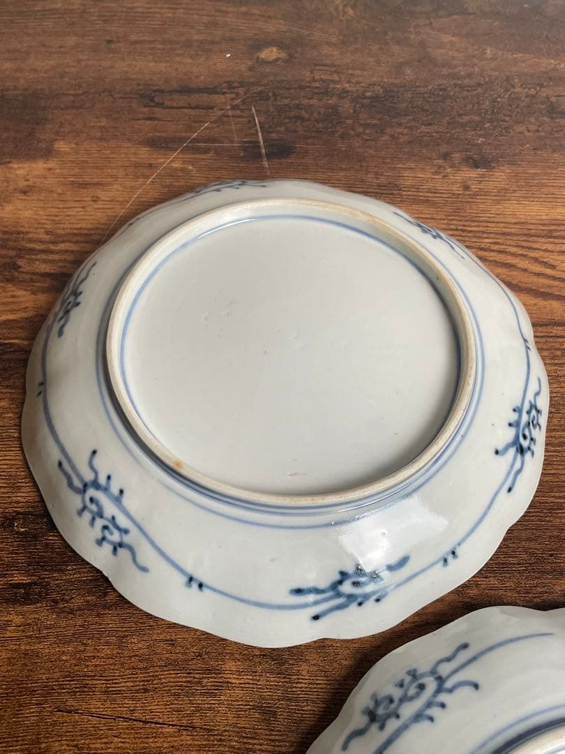 明治期 古伊万里 赤玉鯉滝上り図　大皿10客 中皿/七寸皿/お皿/アンティーク