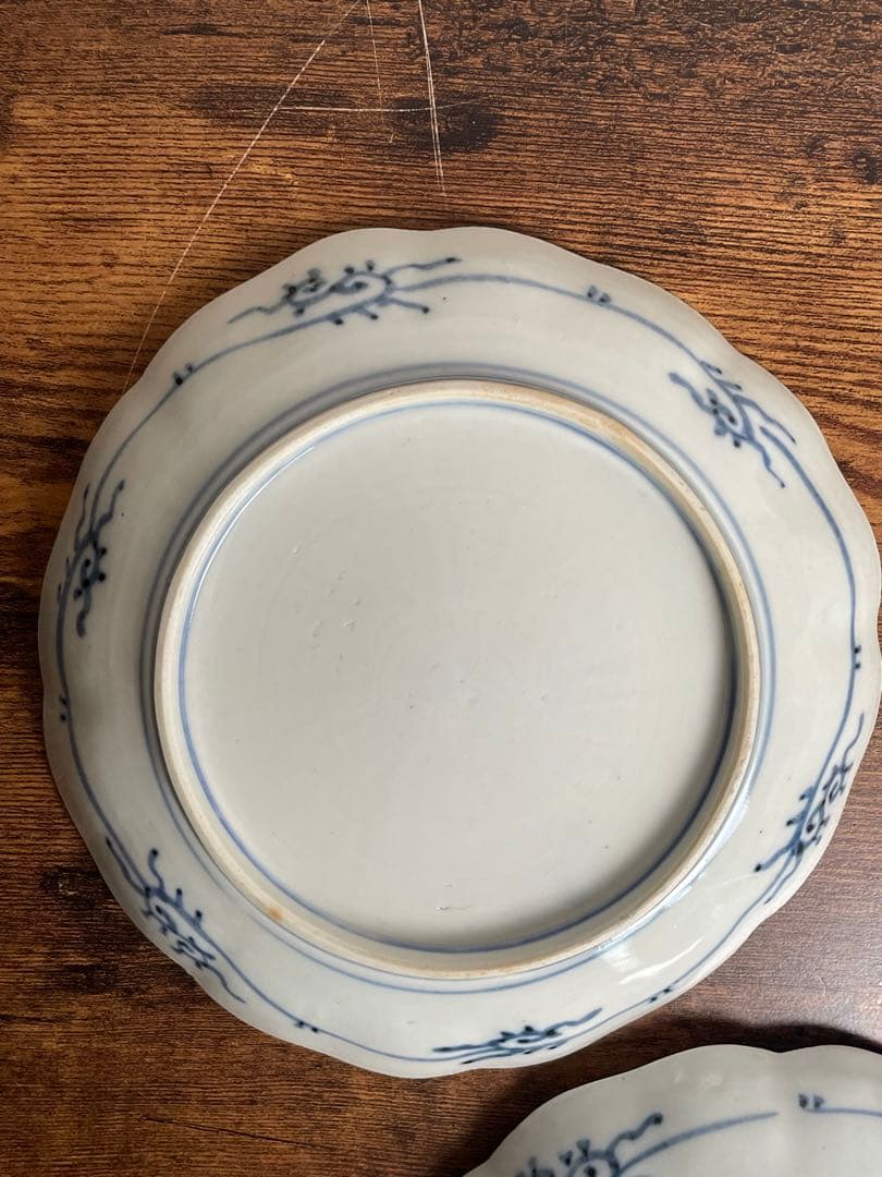 明治期 古伊万里 赤玉鯉滝上り図　大皿10客 中皿/七寸皿/お皿/アンティーク