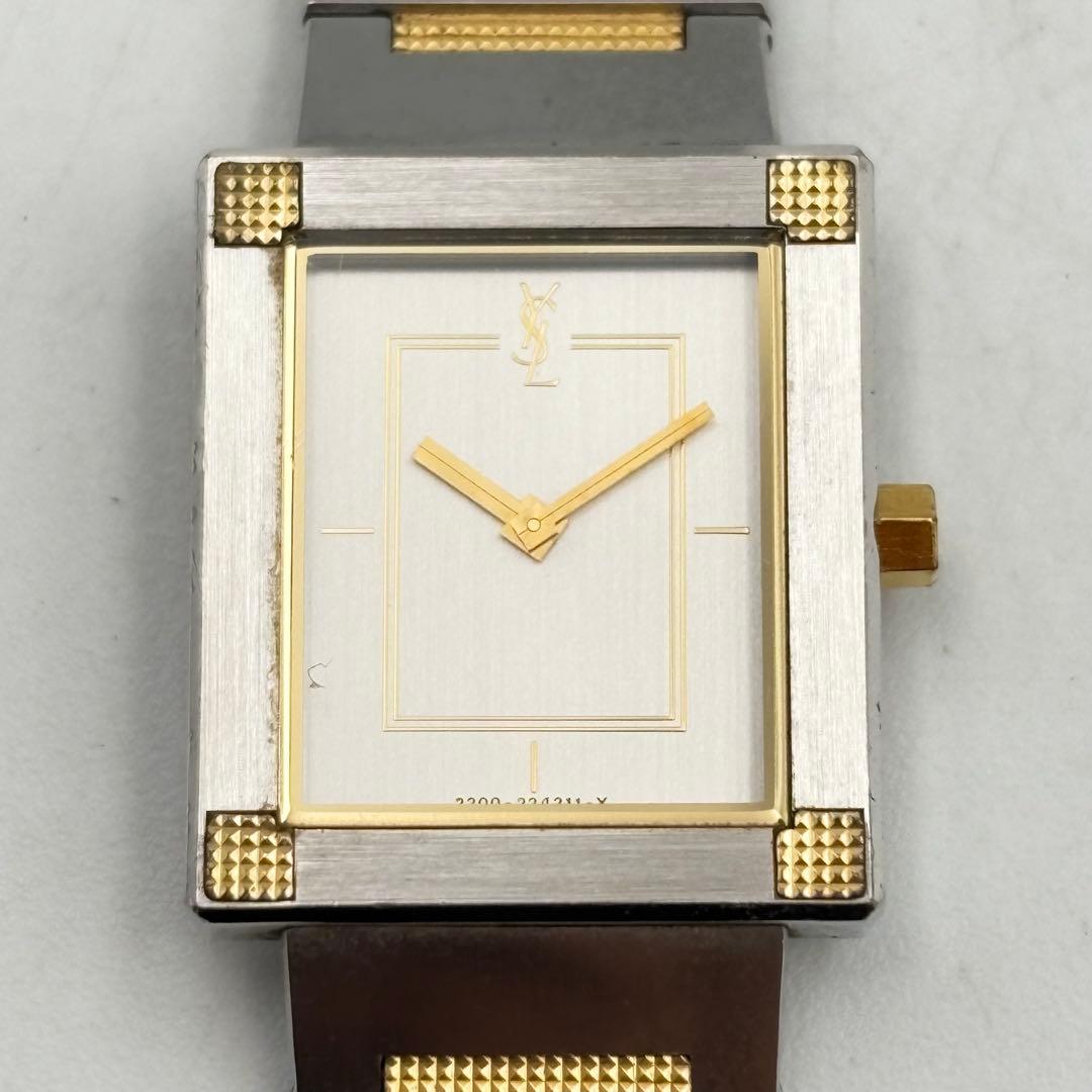 イヴサンローラン クォーツ レディースウォッチ シルバー 1002-S7005h