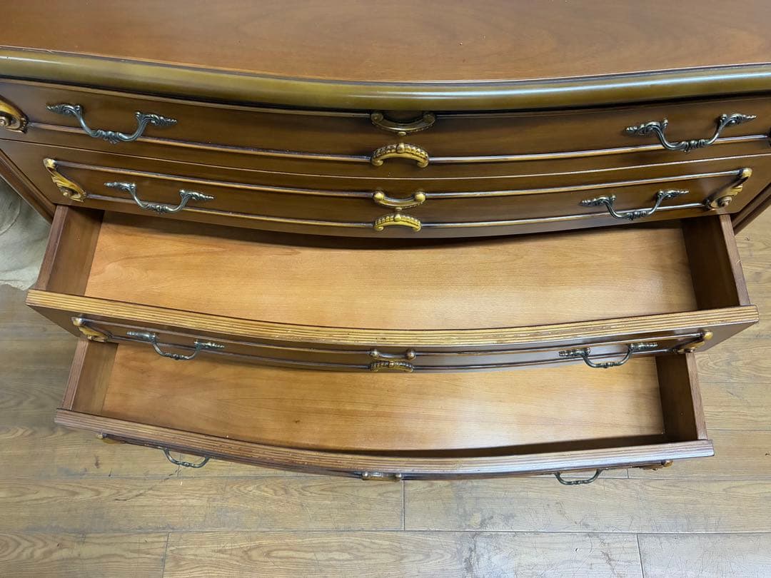 管409☆イタリア製☆アルティナージャ☆アンティーク☆4段チェスト☆マホガニー