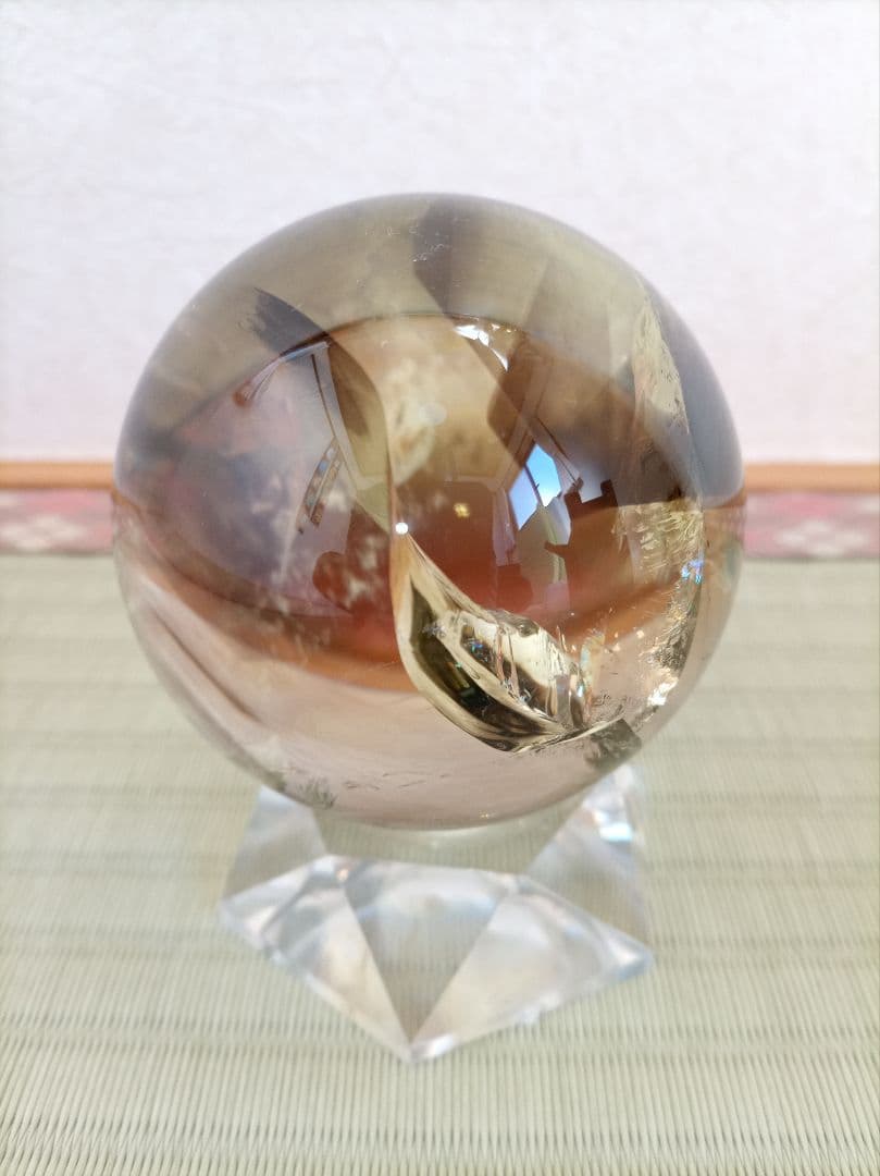 水晶丸玉　球体 置物　クリスタル　天然石 　パワーストーン