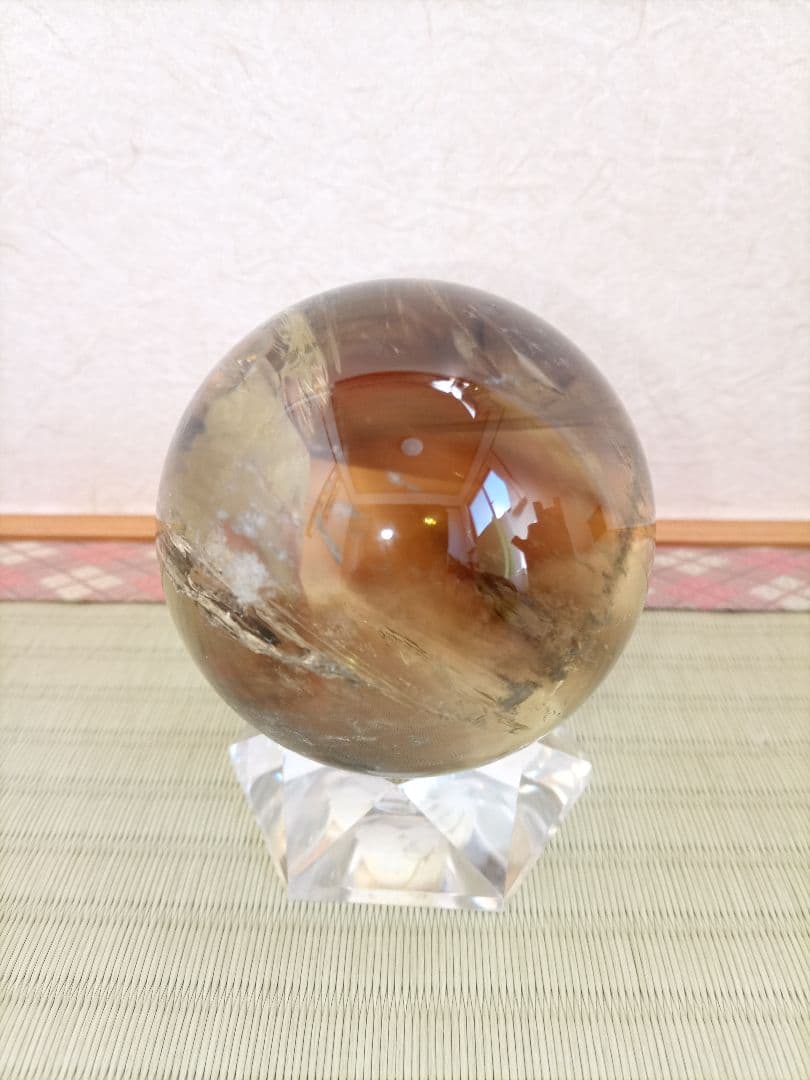水晶丸玉　球体 置物　クリスタル　天然石 　パワーストーン