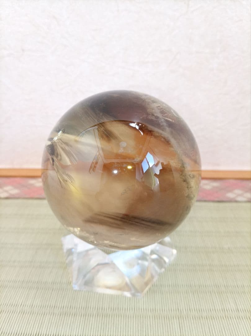 水晶丸玉　球体 置物　クリスタル　天然石 　パワーストーン