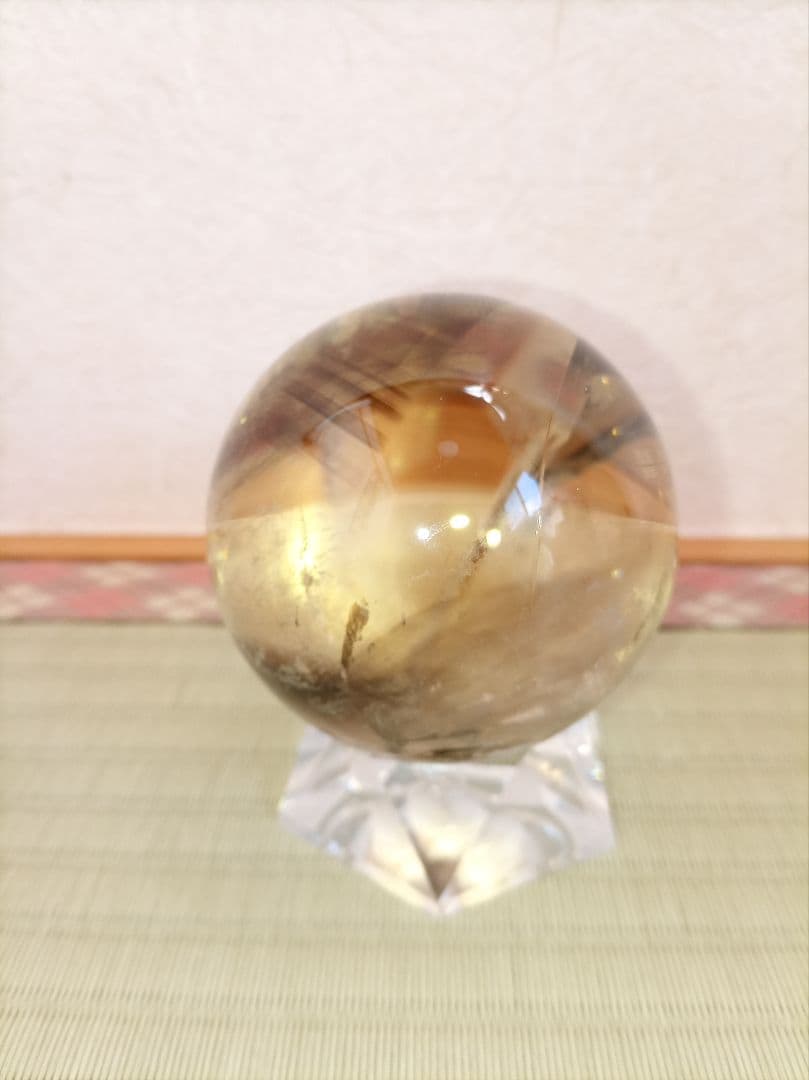 水晶丸玉　球体 置物　クリスタル　天然石 　パワーストーン