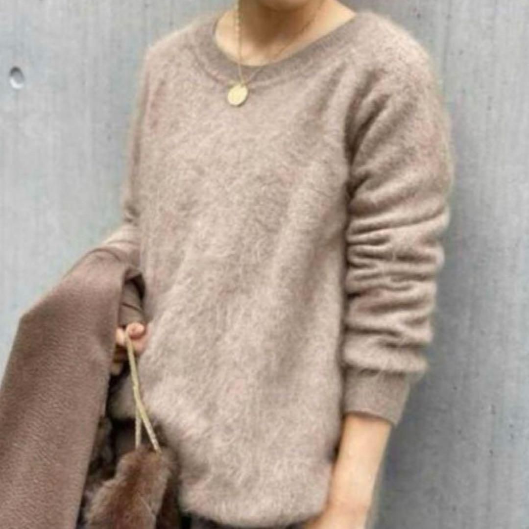 定価6万✨️ドゥーズィエムクラス CASHFURクルーネックプルオーバー キャメル