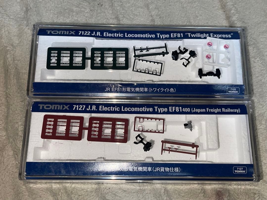 ハ*ー様 TOMIX EF81 トワイライト色& 貨物 400番台 (小加工)