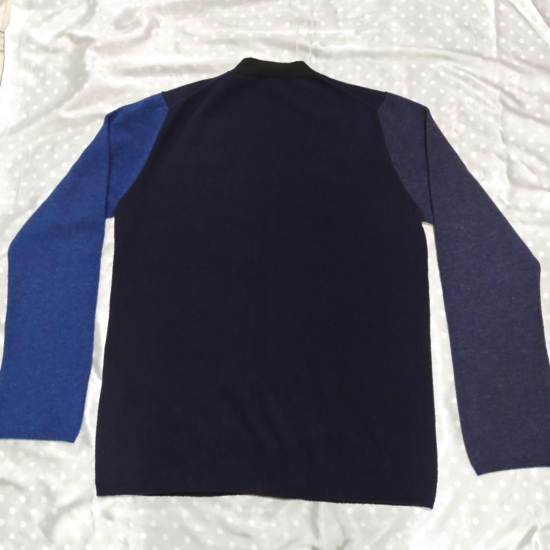 コムデギャルソン ,SHIRT！　　ネイビーと青のボタン付きカーディガン