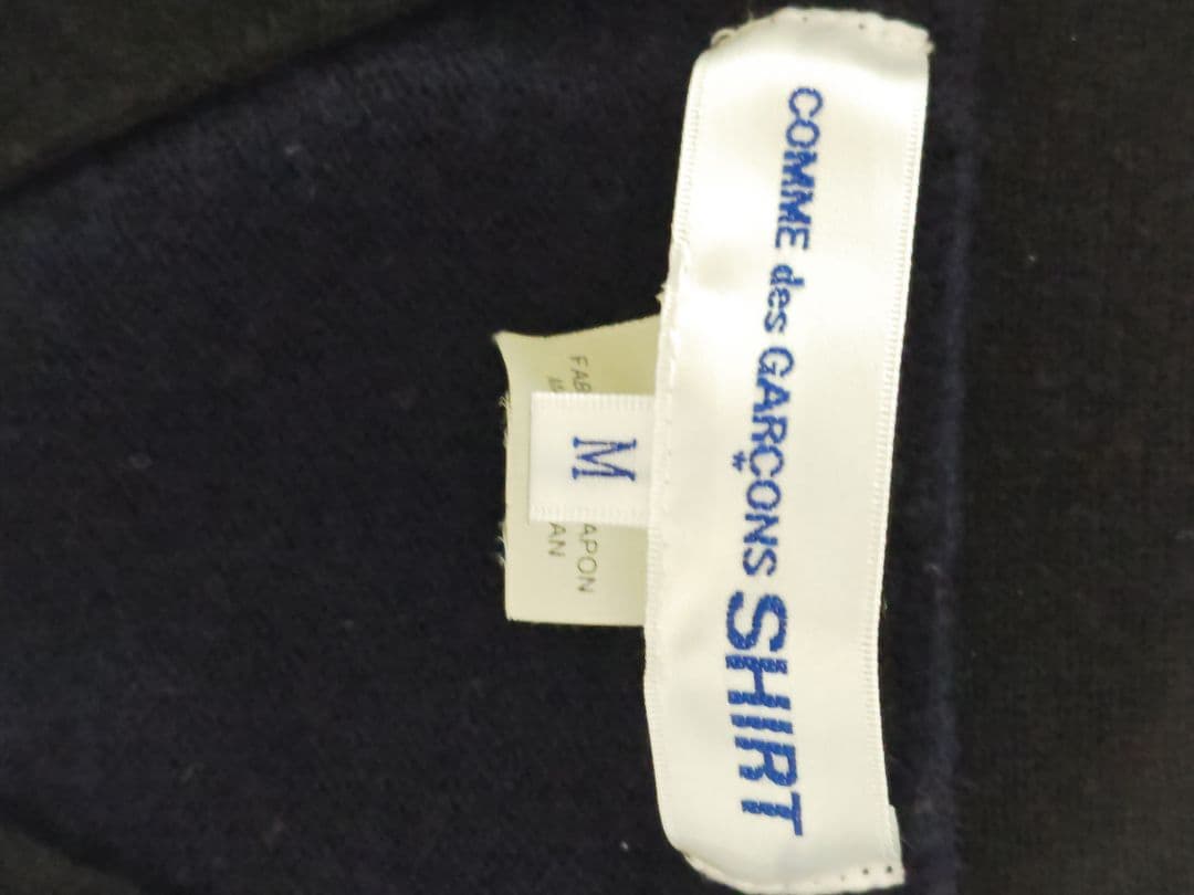 コムデギャルソン ,SHIRT！　　ネイビーと青のボタン付きカーディガン