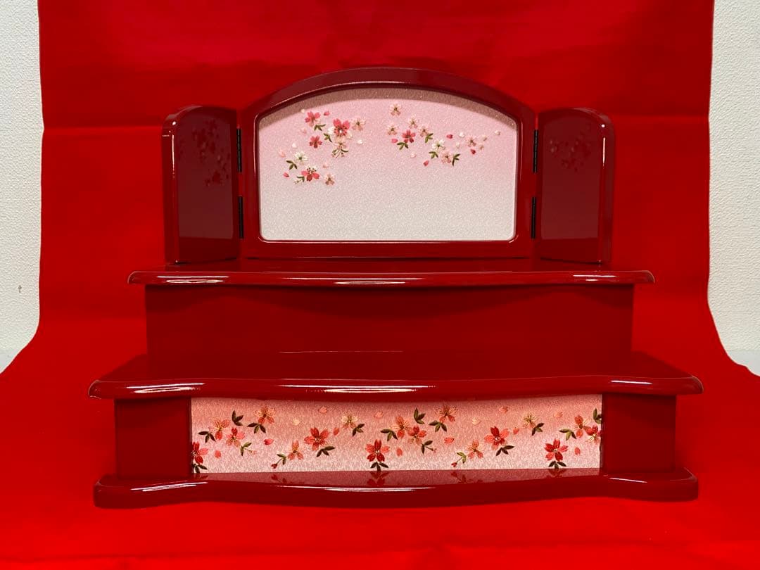 東京久月監製　雛人形　一秀作　江戸木目込人形　親王五人飾り(三人官女付)二段飾り