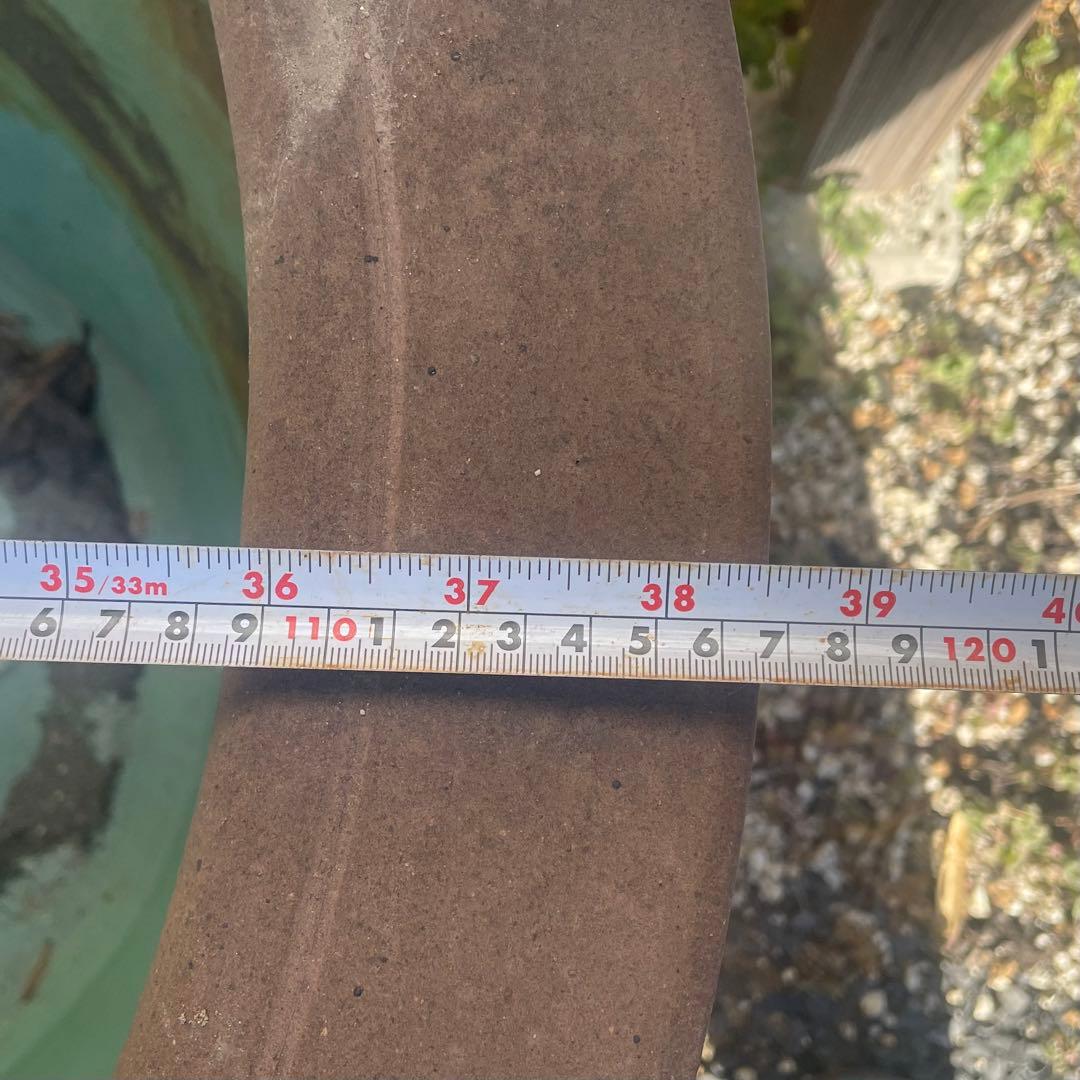 水鉢 睡蓮鉢 超大型 花模様