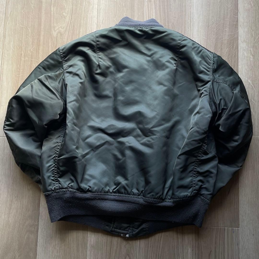 USA製　ALPHA グランドクルー　MA-1 フライトジャケット　カーキ　Ｍ