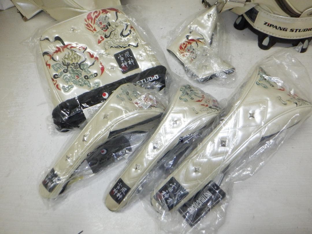 希少★ZIPANG STUDIO★風神雷神★ヘッドカバー５点★入手困難★美品★