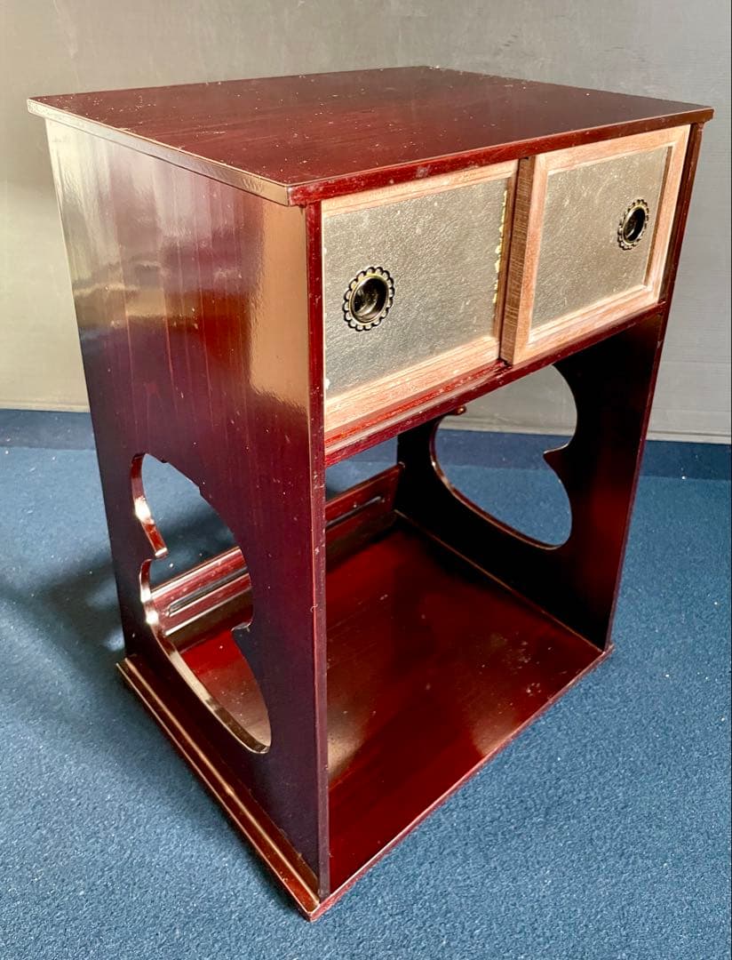 「母」 小堀遠州流 宗忠好 袋棚 十五代 小堀宗通 書付 塗師 秀斎 （20あ）