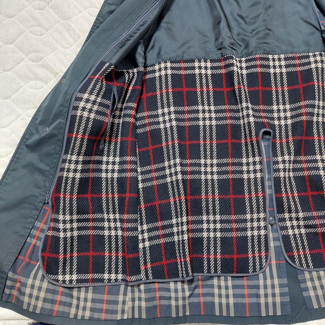 【美品/M】バーバリーズ ステンカラーコート アウター ライナー付 比翼
