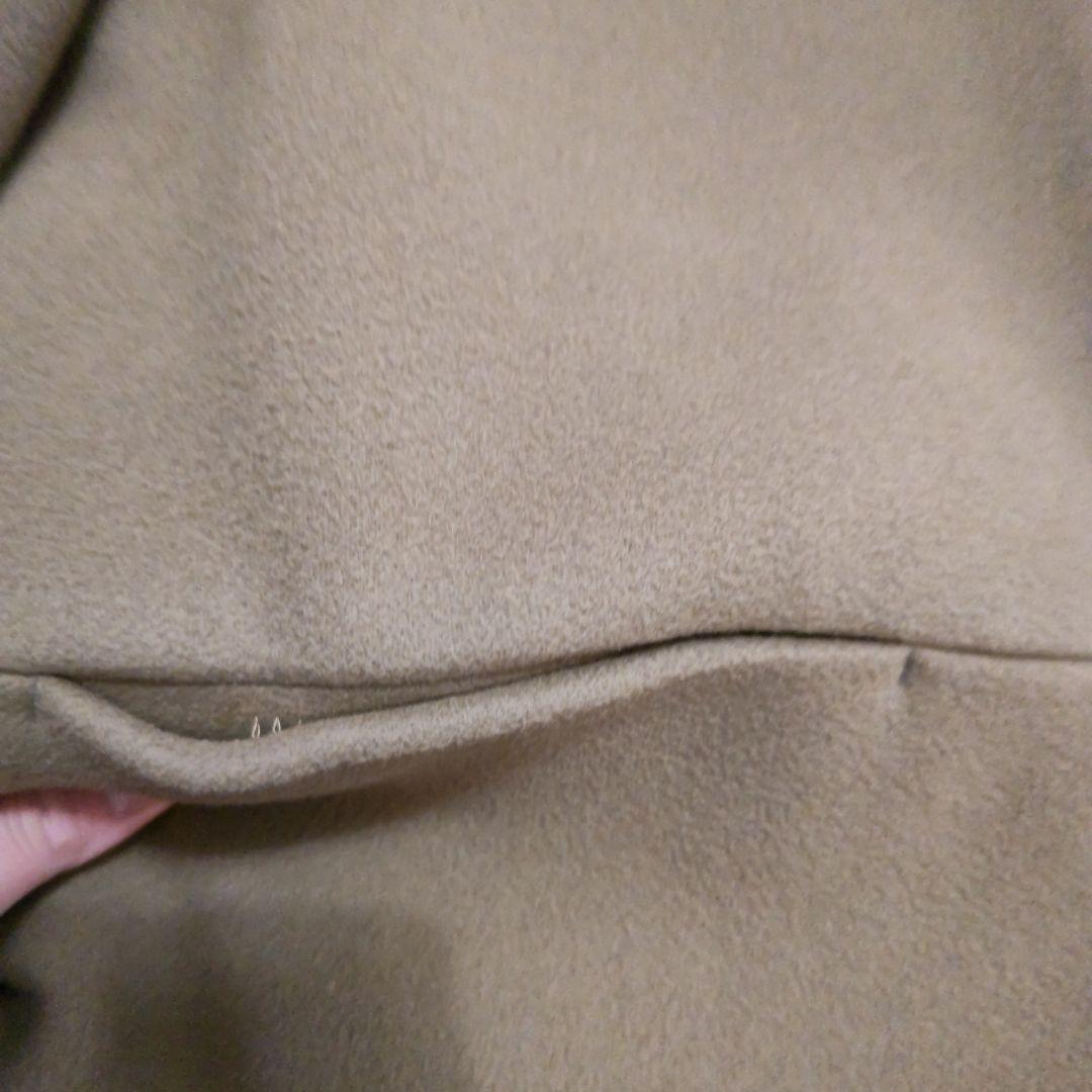 NOBLE ノーカラージップコート　チャイロ　36サイズ　タグ付き新品