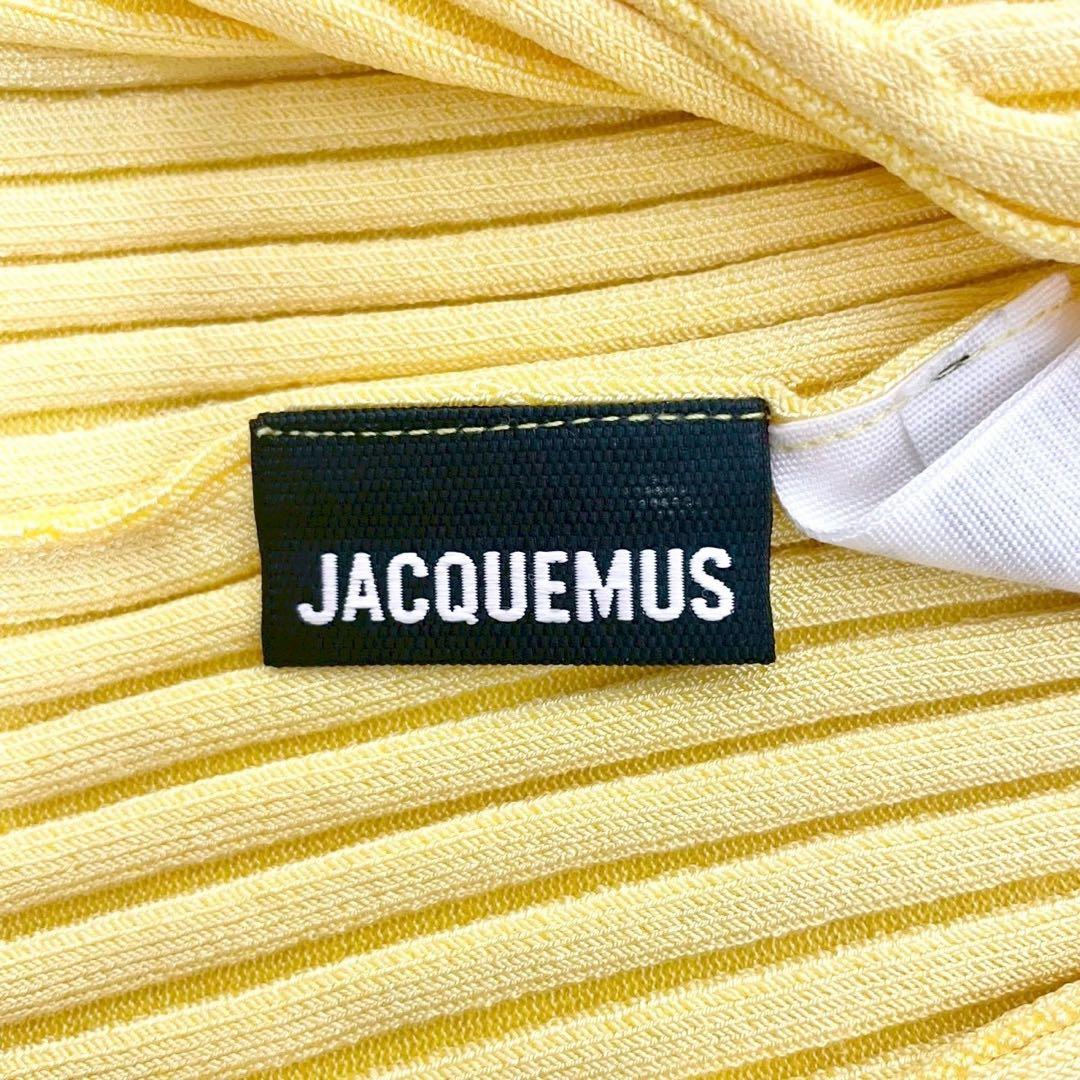 人気✨ JACQUEMUS ロゴ クロップド リブ ニット