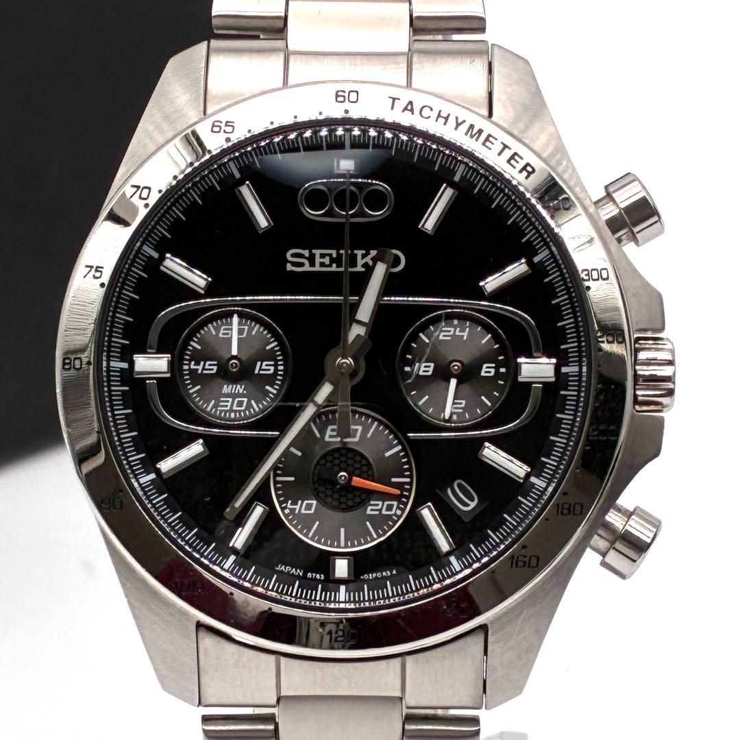 未使用級 セイコー ワイルドスピードコラボ 腕時計 メンズ ドム 稼動品 黒