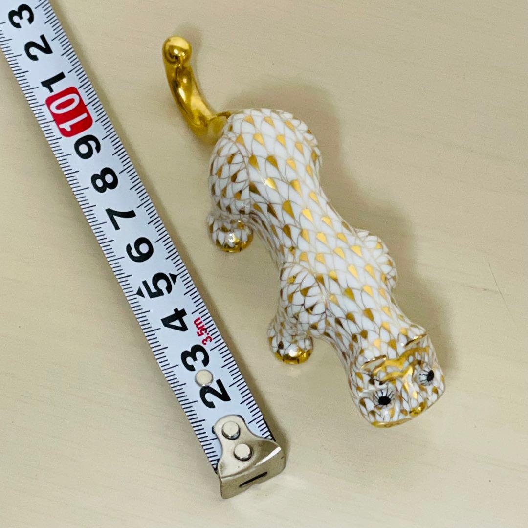 Herend ヘレンド 干支 2010年 寅 フィギュリン 置物 ゴールド