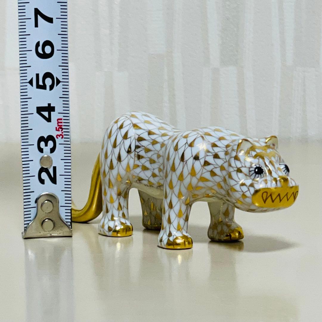 Herend ヘレンド 干支 2010年 寅 フィギュリン 置物 ゴールド