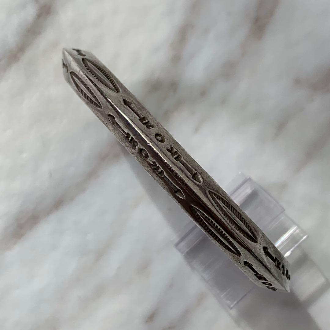 Herman Smith トライアングルバングル 刻印 navajo スタンプ