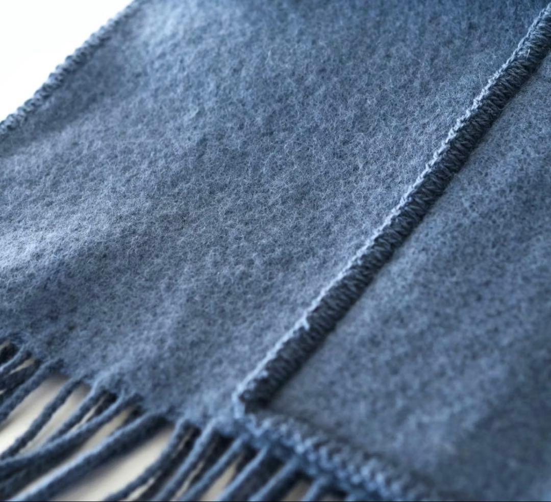 【連休限定お値下げ】LAPUAN KANKURIT ポケット付きショール ブルー