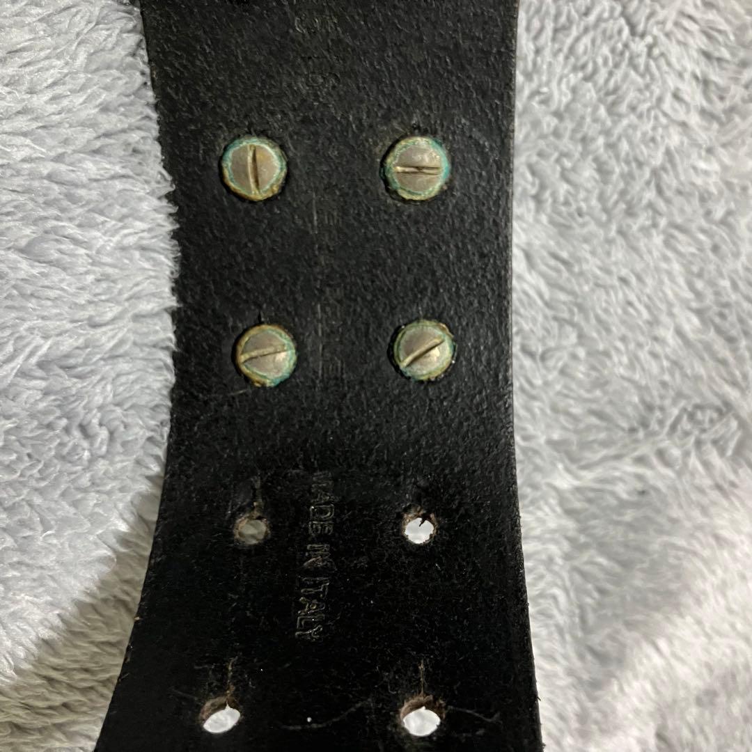 margiela マルジェラ　スタッズ　レザー　バングル　ギボシ　ブレスレット