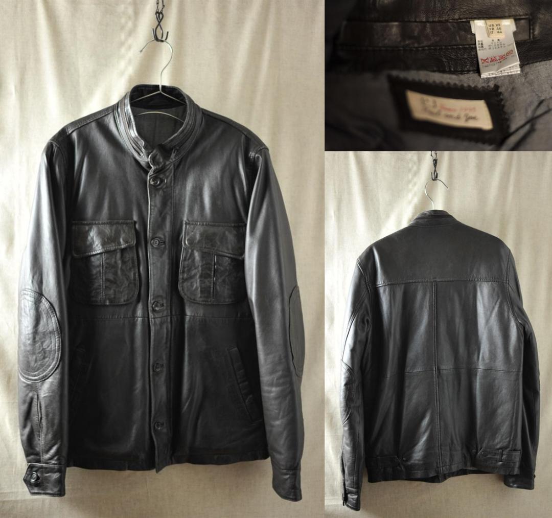 ★ 美品 PAUL&JOE ポール＆ジョー ラムレザージャケットライダース XS