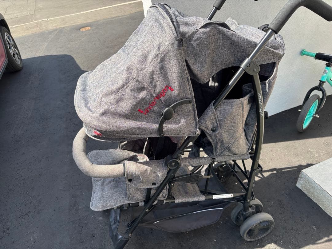 日本育児　kinder wagon DUO シティHOP 2人乗りベビーカー