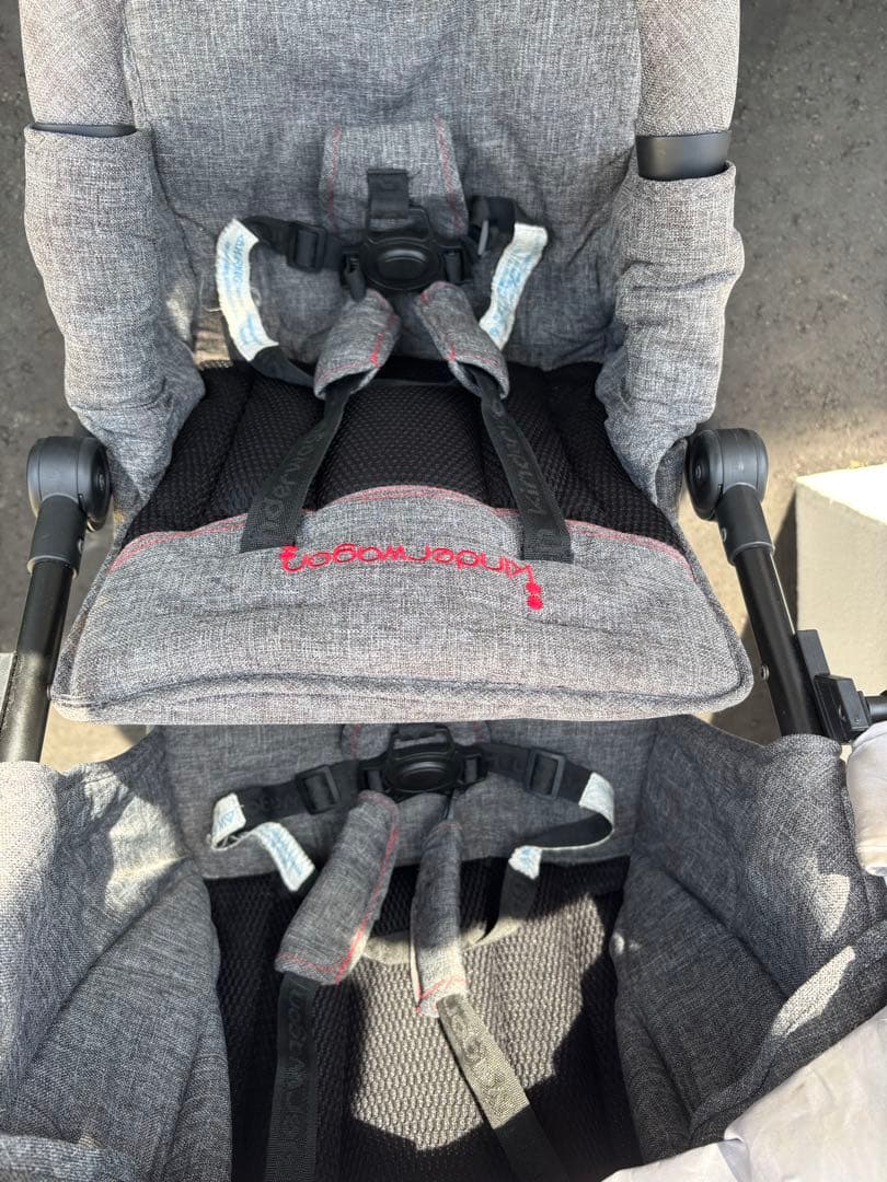 日本育児　kinder wagon DUO シティHOP 2人乗りベビーカー