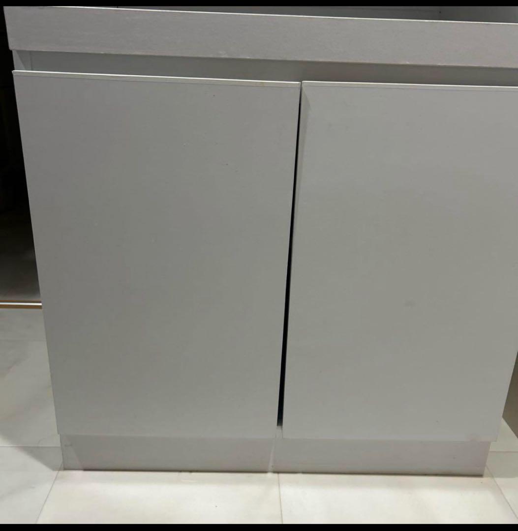 【LOWYA】キッチンラック　レンジ台食器棚