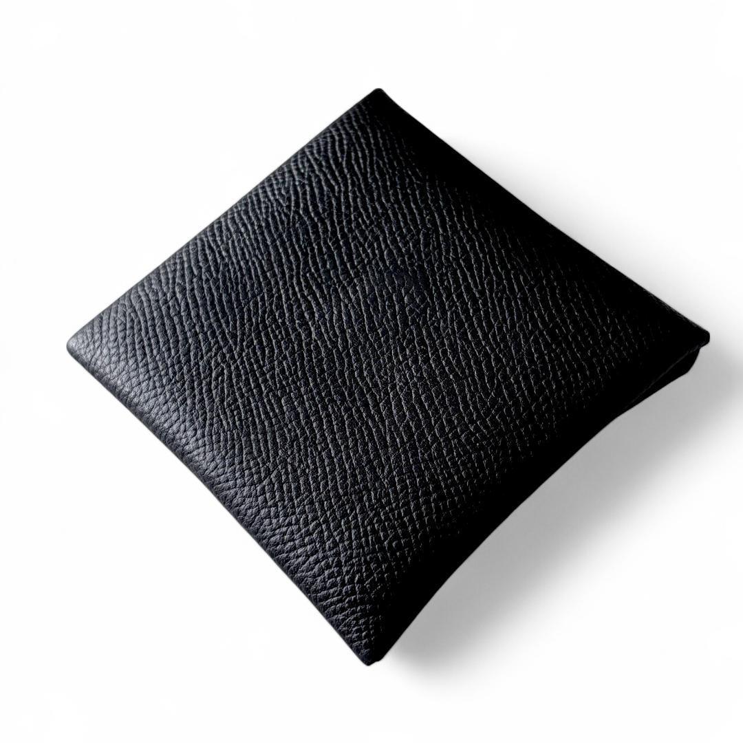 美品 A刻印『エルメス』バスティア エプソン ノワール ブラック ケース