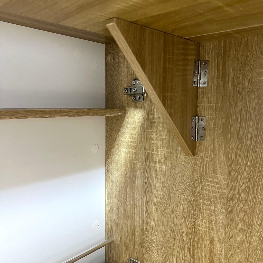 しまうデスク エムール オークナチュラル 組み立て済 (送料込み)