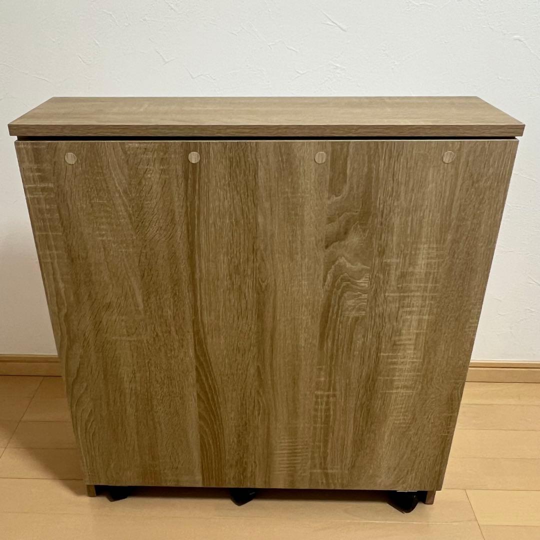 しまうデスク エムール オークナチュラル 組み立て済 (送料込み)