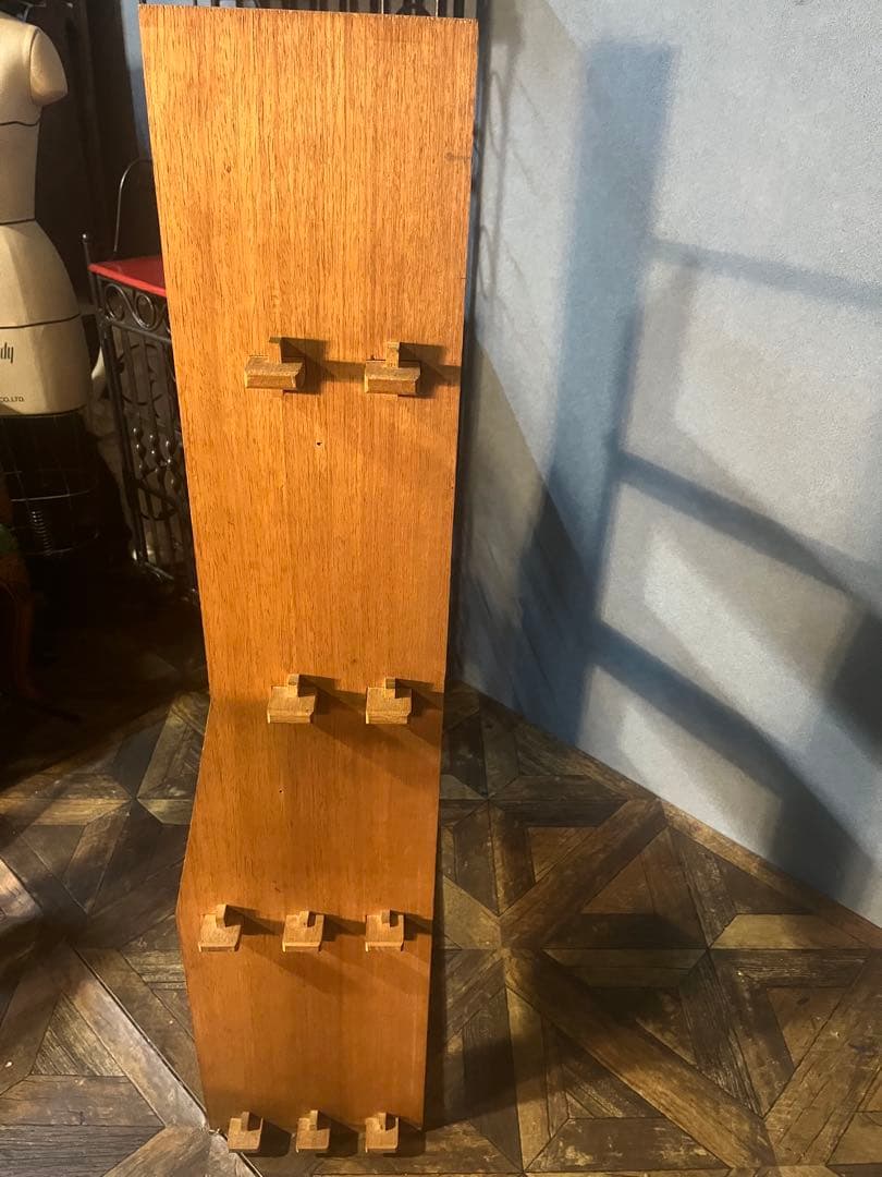 楔棚 木製 昭和レトロ 当時物 インテリア ビンテージ 古道具