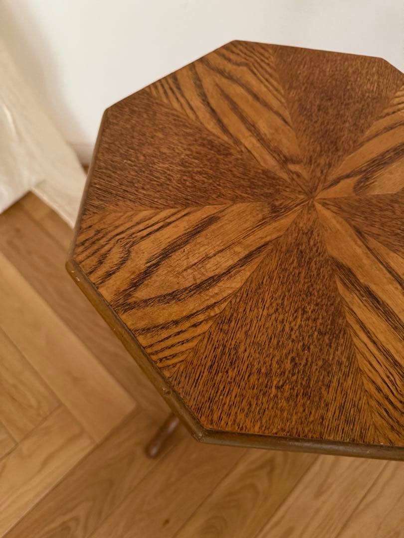 イギリス　アンティーク木製ワインテーブル/サイドテーブル