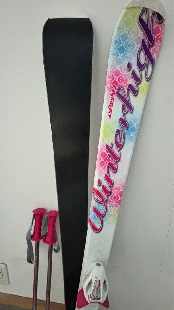 Winterhigh スキー板とストック セット