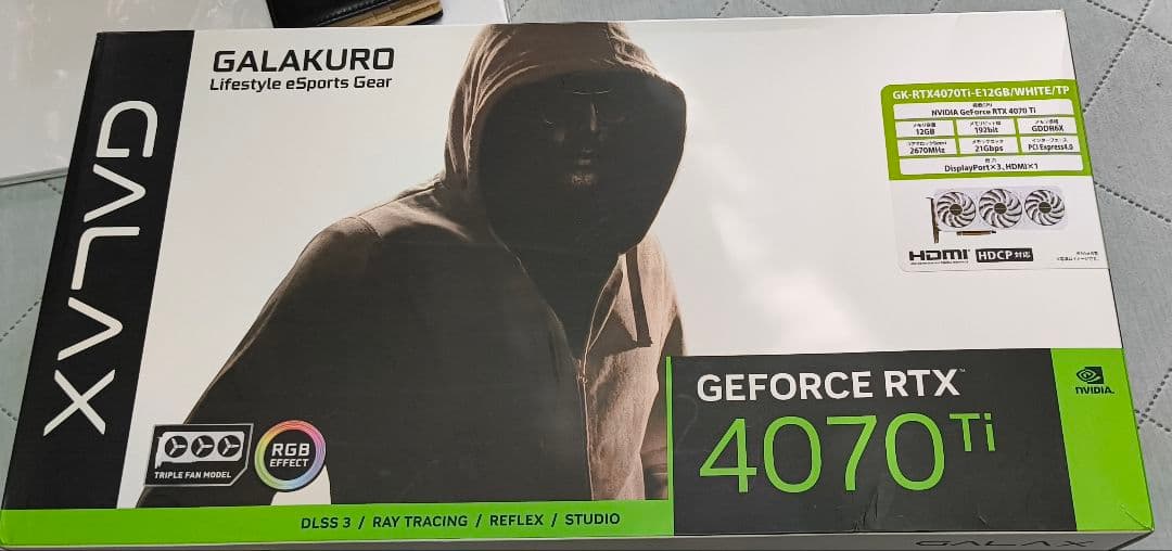 けやきご購入お控え下さい。GALAX RTX4070ti 12GB