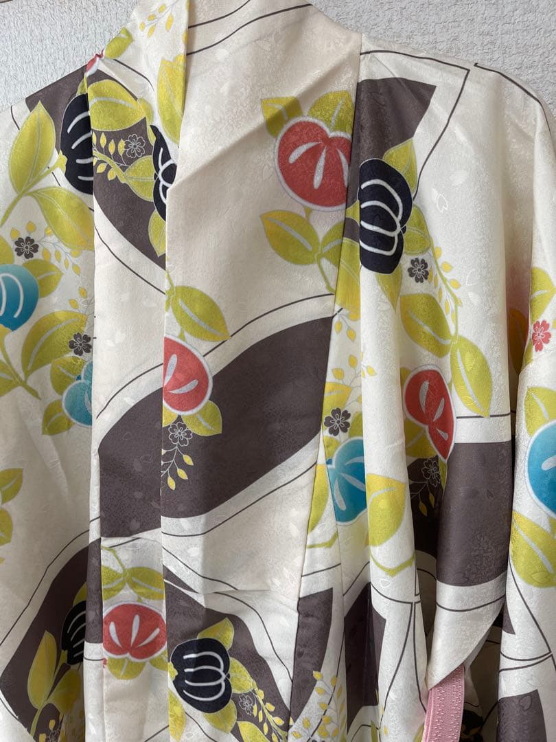 セール！キッズ着物　キョウエツ　ククーメモワール　袴　帯　襦袢4点セット　入学式