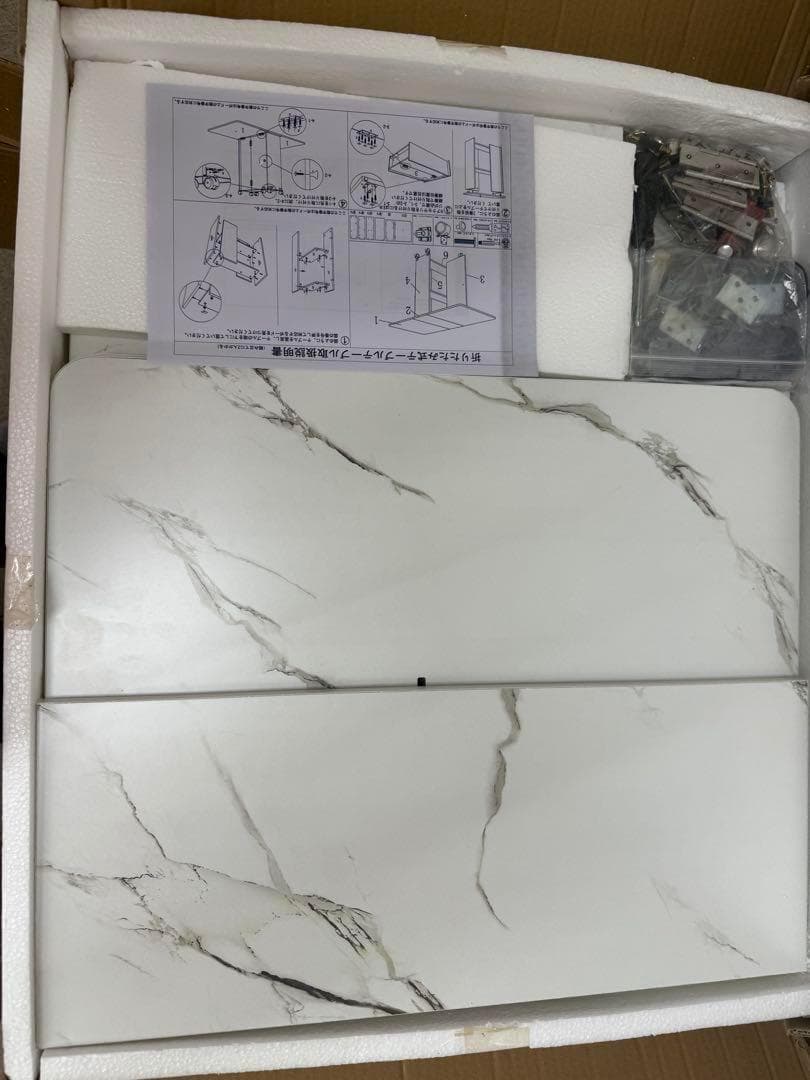 VEEZHA ダイニングテーブル テーブル 折り畳み ダイニング (ホワイト)