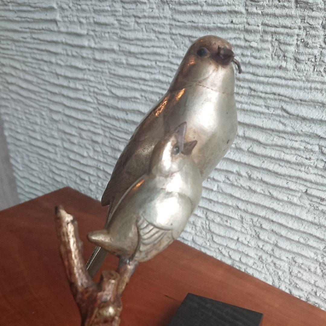 枝に２羽の鳥 アールデコ ブロンズ彫刻 アンドレ ヴィンセント ベクレル
