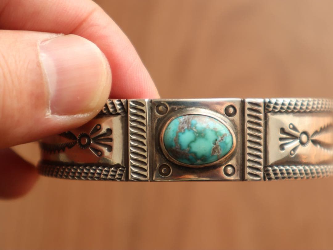 クレンドンピート　キャリコレイクターコイズバングル