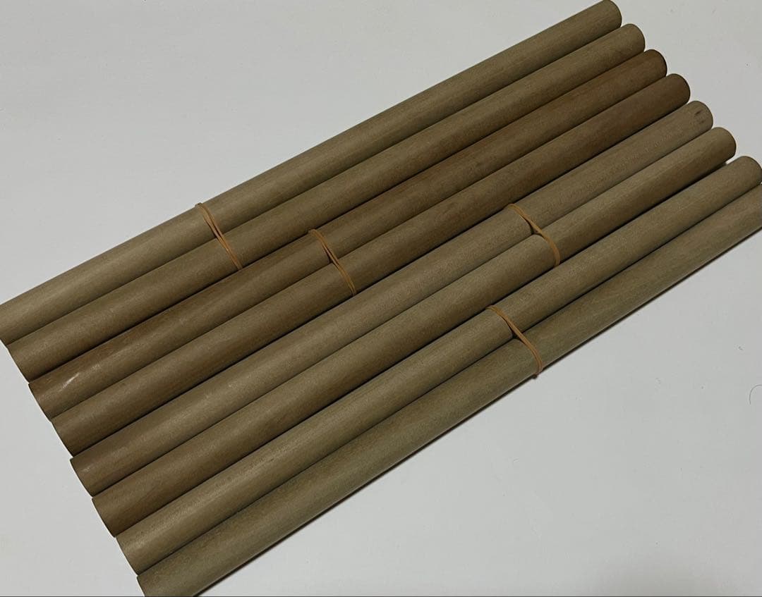 黒朴 丸棒 8本 4セット