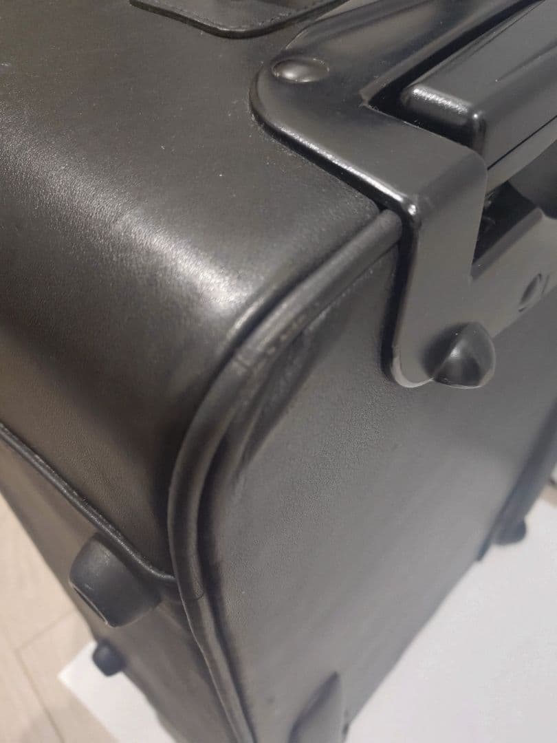 オールレザー LOEWE ロエベ アナグラム キャリーケース ブラック